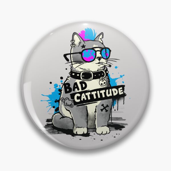 Item preview, Bad cattitude graffiti  designed and sold by NemiMakeit.