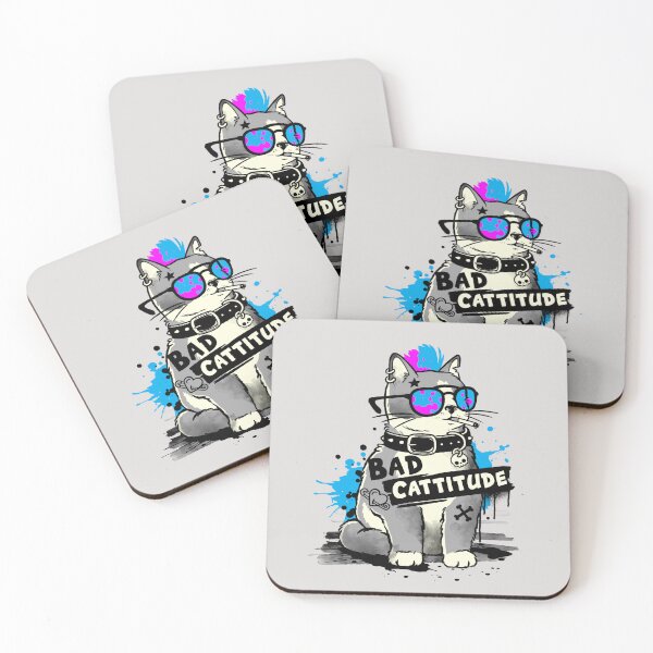 Item preview, Bad cattitude graffiti  designed and sold by NemiMakeit.