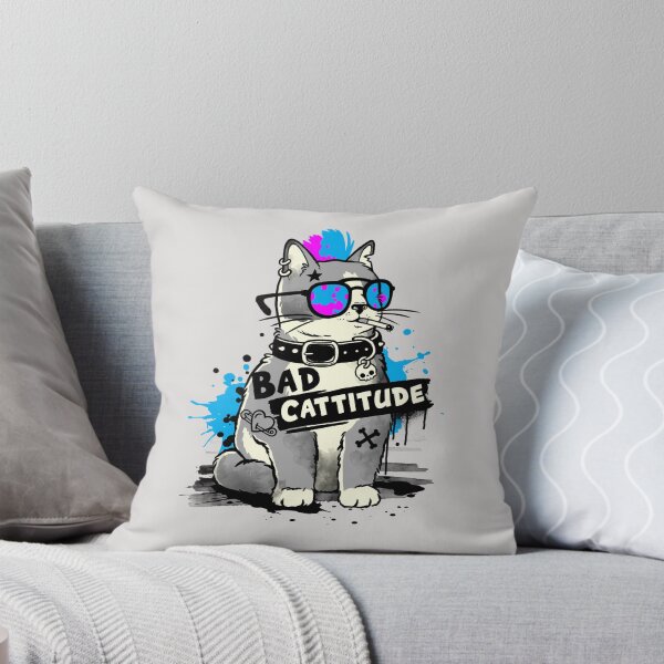 Item preview, Bad cattitude graffiti  designed and sold by NemiMakeit.
