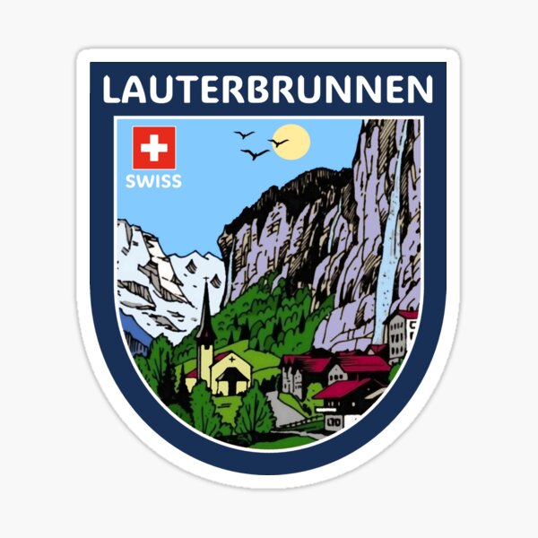 Vista previa del artículo con la obra «Valle de Lauterbrunnen Alpes suizos», diseñado y vendido por sticket-travel.