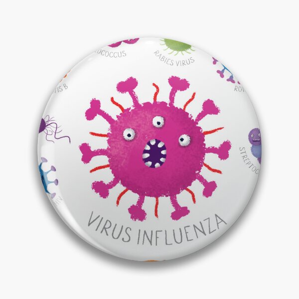 Item preview, Funny Germs - Virus Influenza designed and sold by Julia Lulis.