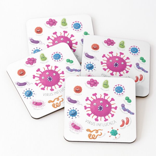 Item preview, Funny Germs - Virus Influenza designed and sold by Julia Lulis.