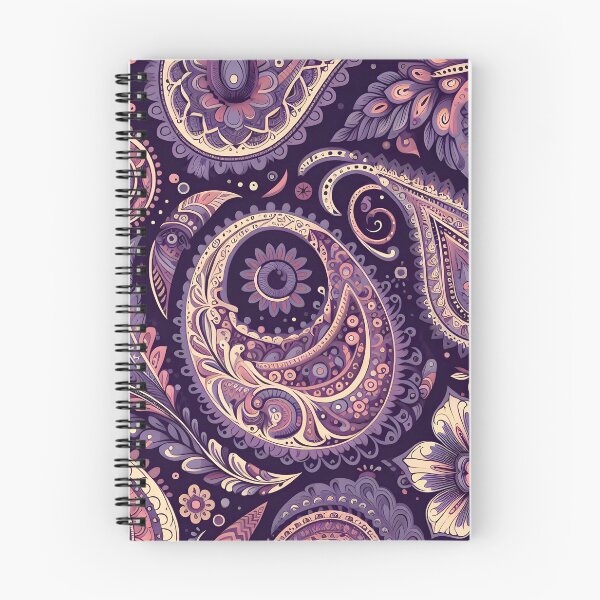Item preview, Paisley pattern illustration in purple  designed and sold by Inkstorm-London.