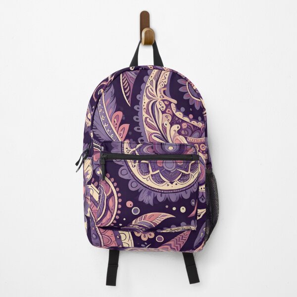 Item preview, Paisley pattern illustration in purple  designed and sold by Inkstorm-London.