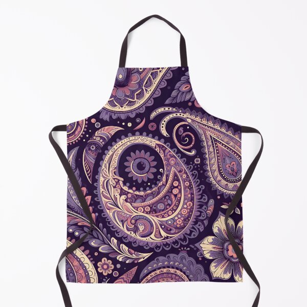 Item preview, Paisley pattern illustration in purple designed and sold by Inkstorm-London.