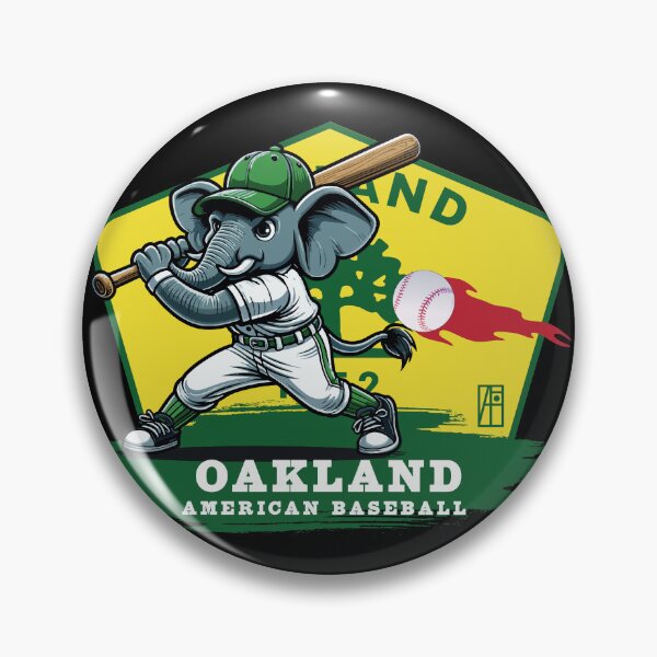 Item preview, USA - American BASEBALL - Oakland - Baseball mascot - Oakland baseball designed and sold by ArtProjectShop.