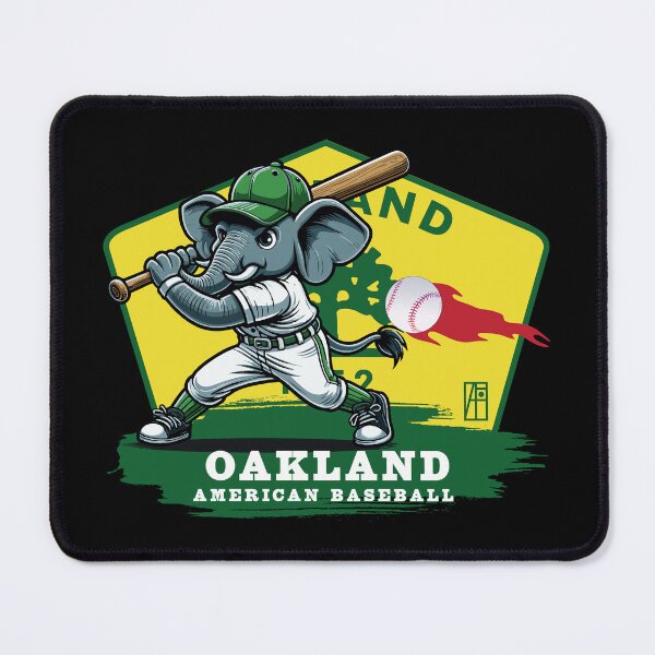 Item preview, USA - American BASEBALL - Oakland - Baseball mascot - Oakland baseball designed and sold by ArtProjectShop.