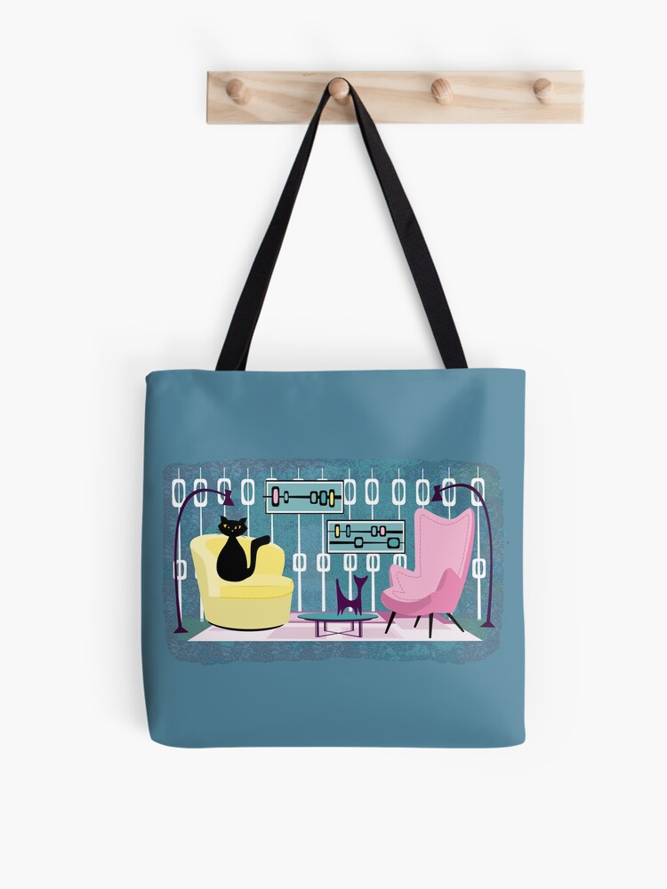 Thumbnail 1 of 2, Tote Bag, Lounging Cat designed and sold by CarlaBaremb.