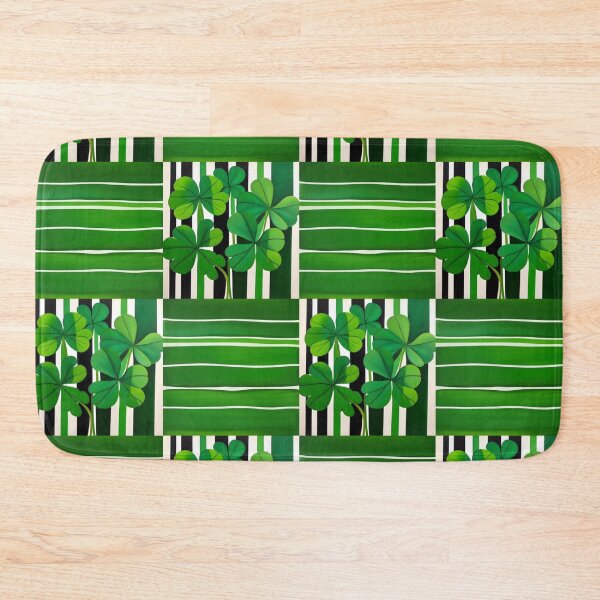 Item preview, Shamrocks on Stripes  designed and sold by Dana Roper.