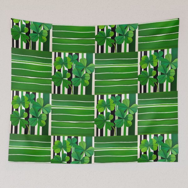 Item preview, Shamrocks on Stripes  designed and sold by Dana Roper.