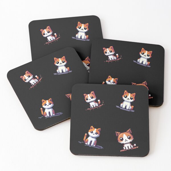 Item preview, Pixel Kitty Sticker Pack designed and sold by SyTcreations.