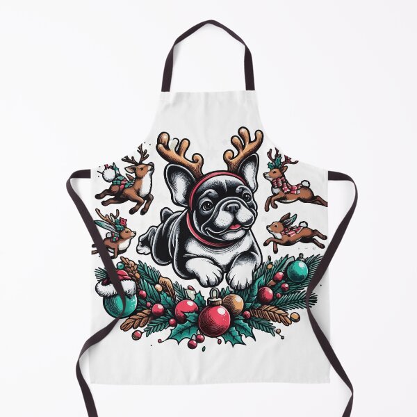 Item preview, Christmas Festive Frenchie/French Bulldog Gathering designed and sold by bjrocket89.