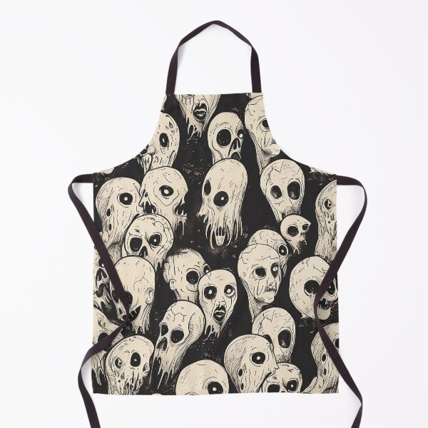 Item preview, Tiled Ghost Face Pattern designed and sold by dcrc.