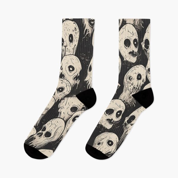 Item preview, Tiled Ghost Face Pattern designed and sold by dcrc.