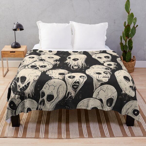 Item preview, Tiled Ghost Face Pattern designed and sold by dcrc.