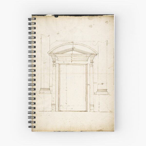Item preview, Historical engineering drawing of a traditional door designed and sold by drawbey.