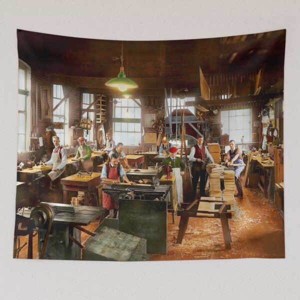 Item preview, Woodworker - Mr Mudd and his carpenters 1917 designed and sold by Mike Savad Photography.