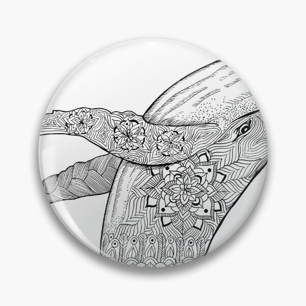 Item preview, Mandala Breaching Whale designed and sold by Wildink88.