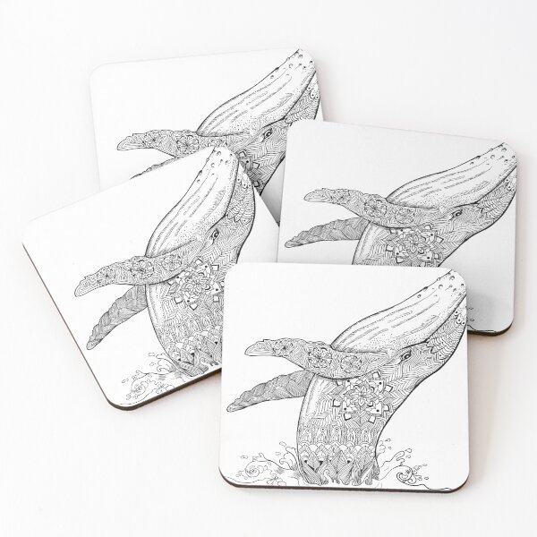 Item preview, Mandala Breaching Whale designed and sold by Wildink88.