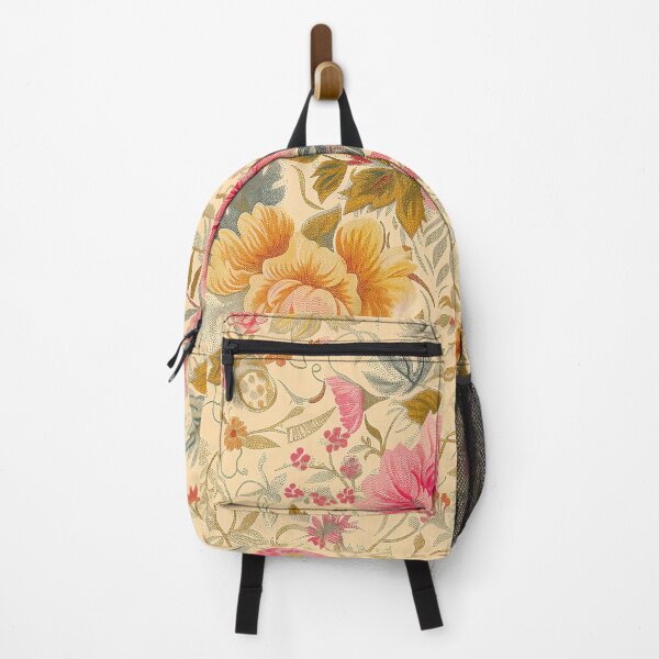 Item preview, Vibrant Flowers and Antique Designs on Beige Background designed and sold by celiacreatec.