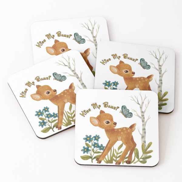 Item preview, kiss my bambi baby deer designed and sold by Red Fox.