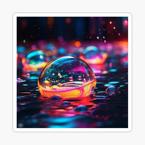 Item preview, Abstract art with magic bubbles designed and sold by Gabriel Vidal.