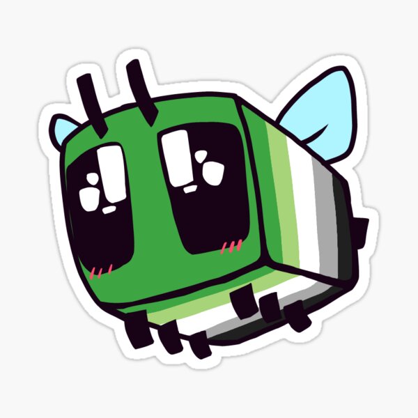 Aromantic Bee Sticker