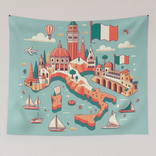 Item preview, Animated Italy Symbolic Map and main Sights designed and sold by Gaborai.