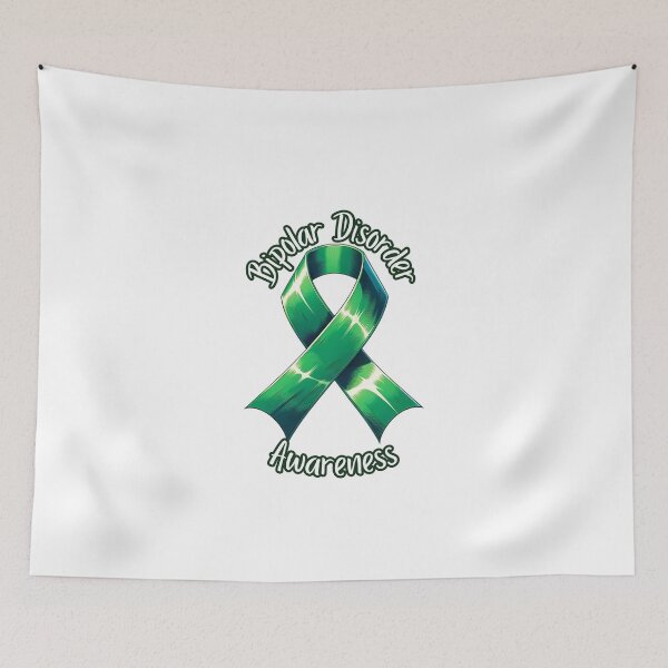 Item preview, Bipolar Disorder Awareness Green Ribbon Mental Health designed and sold by kylmllr101684.
