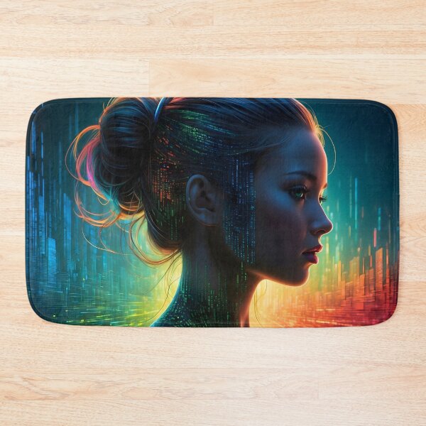 Item preview, Cybernetic Dreamscape Portrait designed and sold by Quirky Shirts.
