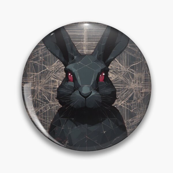 Item preview, Black hare in geometric figures designed and sold by GeometricPic.