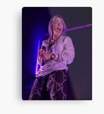 Billie Eilish Live; Funny Metal Print