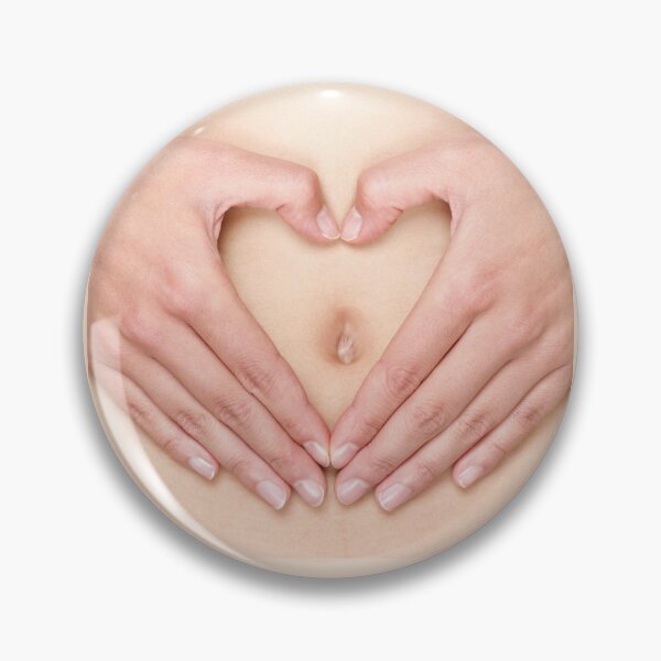 Item preview, Hand heart on the belly button: symbol of self-love designed and sold by Pilot-Eugen.