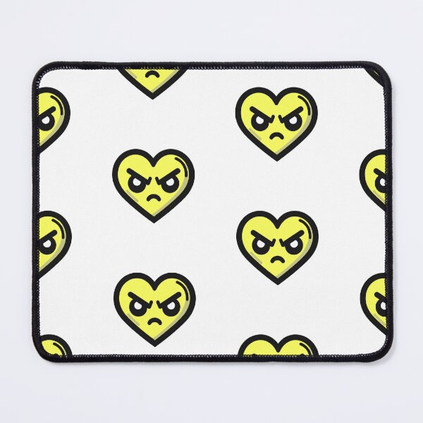Item preview, Yellow Upset Heart with eyes and mouth designed and sold by Andrew Frelas.