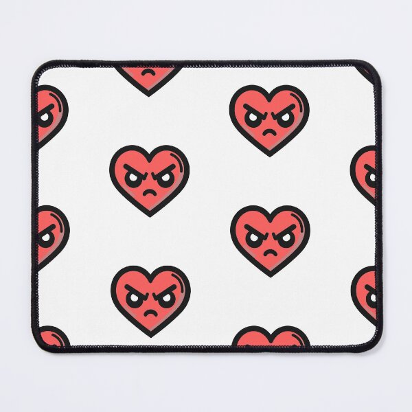 Item preview, Red Upset Heart with eyes and mouth designed and sold by Andrew Frelas.