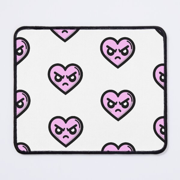 Item preview, Pink Upset Heart with eyes and mouth designed and sold by Andrew Frelas.