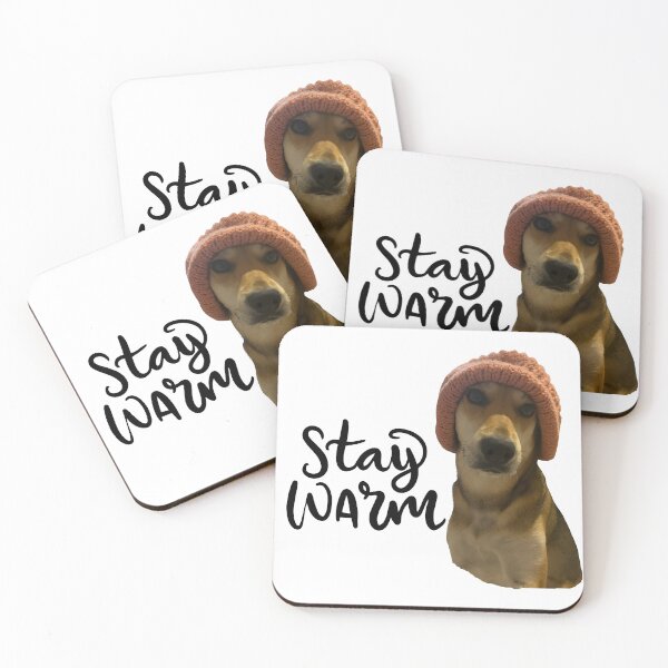 Item preview, Stay Warm Yellow Dog designed and sold by coolpixeltik.
