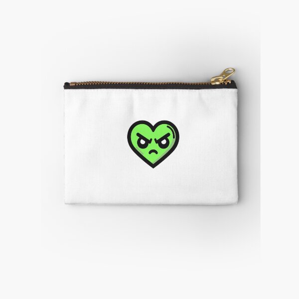 Item preview, Green Upset Heart with eyes and mouth designed and sold by Andrew Frelas.