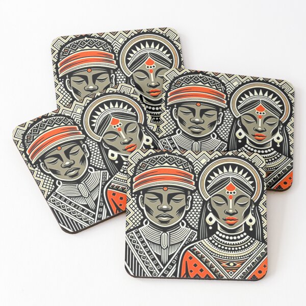 Item preview, The Weary Faces of Africa: Depicting Traditional Attire designed and sold by Colorful-Garden.