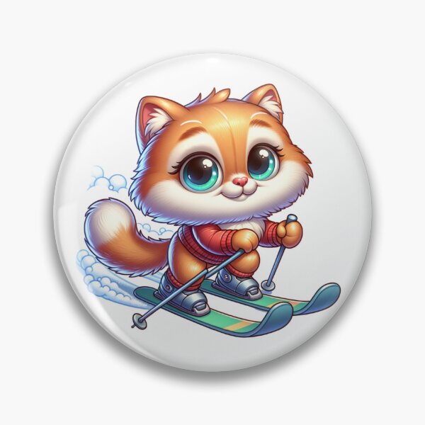 Item preview, Cat Skiing Funny Cat Lover Gift  designed and sold by HosvPrint .s.