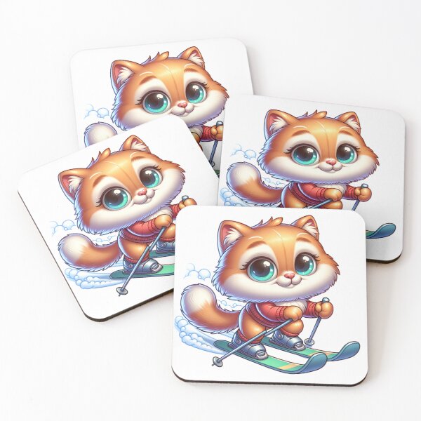 Item preview, Cat Skiing Funny Cat Lover Gift  designed and sold by HosvPrint .s.