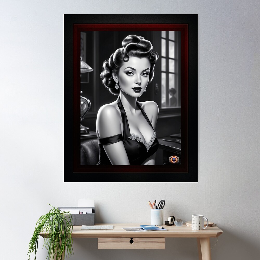 Please Tell Me More Beautiful AI Concept Art Film Noir