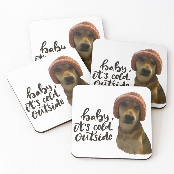 Item preview, Cold Outside Yellow Dog designed and sold by coolpixeltik.