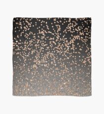 Black onyx - rose gold glitter Scarf