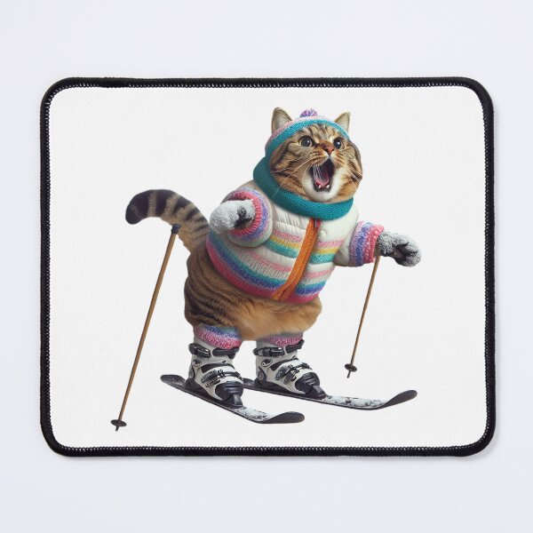 Item preview, Cat Skiing Funny Cat Lover Gift  designed and sold by HosvPrint .s.