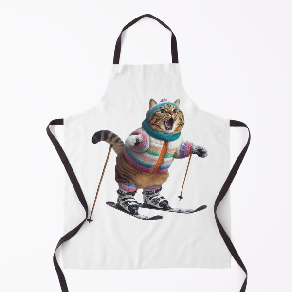 Item preview, Cat Skiing Funny Cat Lover Gift designed and sold by HosvPrint .s.