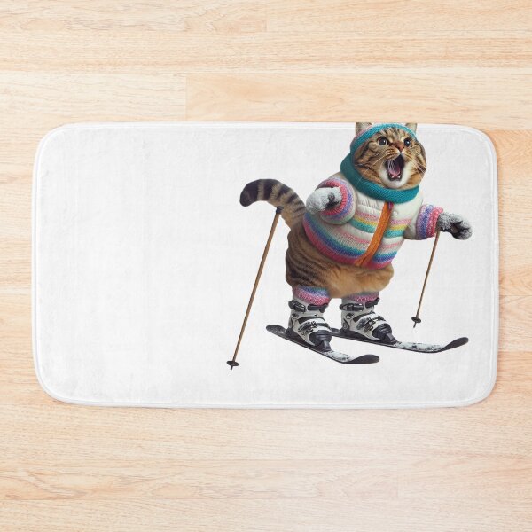 Item preview, Cat Skiing Funny Cat Lover Gift  designed and sold by HosvPrint .s.