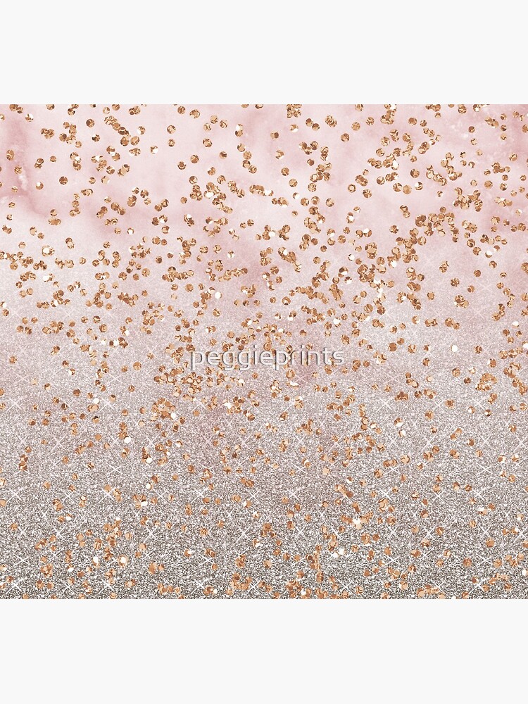 Mixed rose gold glitter gradients by peggieprints