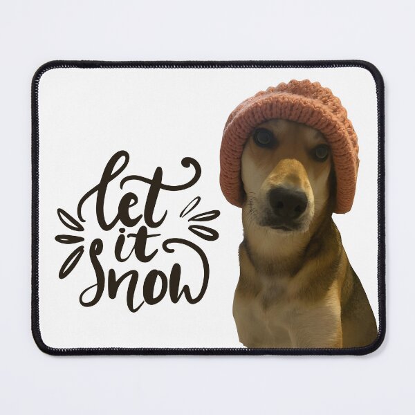 Item preview, Let It Snow Yellow Dog designed and sold by coolpixeltik.
