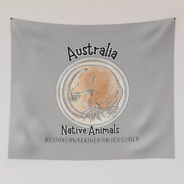 Item preview, Australian Native Animals - Australian Feather-Tailed Glider designed and sold by Michael van der Hoorn.